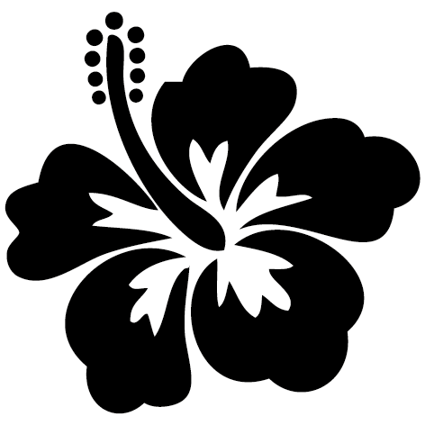 Sticker Fleur Hawaïenne